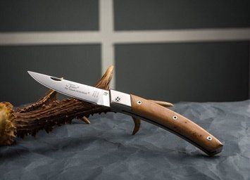 Карманный нож Thiers RLT 693 с ручным декором и рукояткой из можевельника