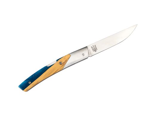 Складной нож ручной работы "Le Thiers Advance", гибридный самшит.