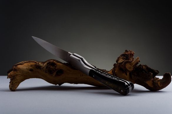 Корсиканський "Vendetta-Guilloché" Нож со складным лезвмем ручной работы, рог буйвала