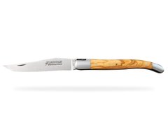 Нож со складным лезвием Laguiole essential 12см, ручной работы, ручка из оливкового дерева