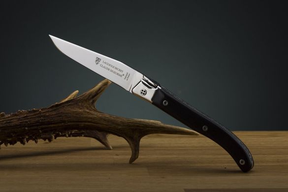 Складаной нож Laguiole с ручкой осой из черного дерева