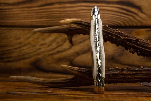 Laguiole класичний кишеньковий ніж 4 "3/4, ручка з рогу оленя