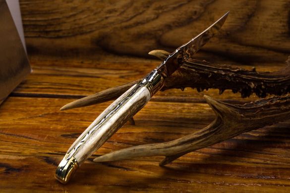 Laguiole класичний кишеньковий ніж 4 "3/4, ручка з рогу оленя