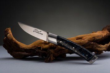 Нож со складным лезвием Le Thiers "Pocket" ручной работы, термохромный
