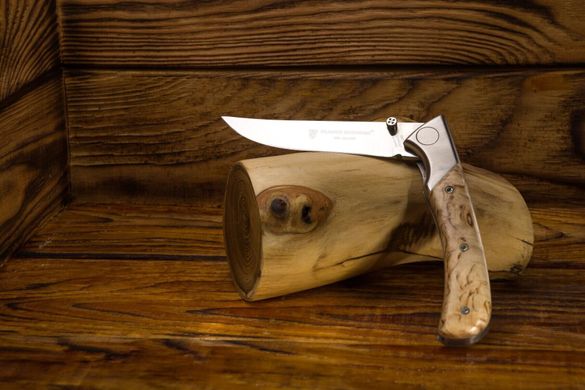 Мисливський складаний ніж EOK ручка з березової деревини