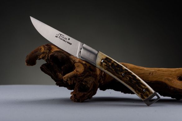 Нож со складным лезвием Le Thiers "Pocket" ручной работы, олень