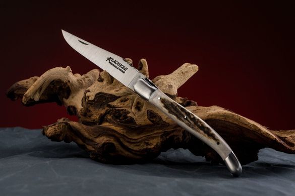 Нож со складным лезвием Laguiole 12 см ручной работы, олень